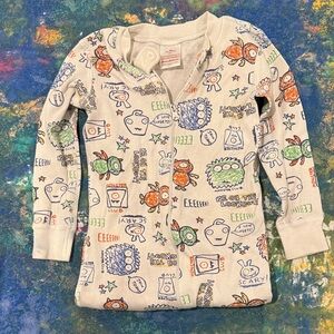 Hanna Andersson Graphic Baby Onesie